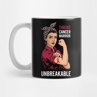 Throat Cancer Warrior Unbreakable Awareness Mug